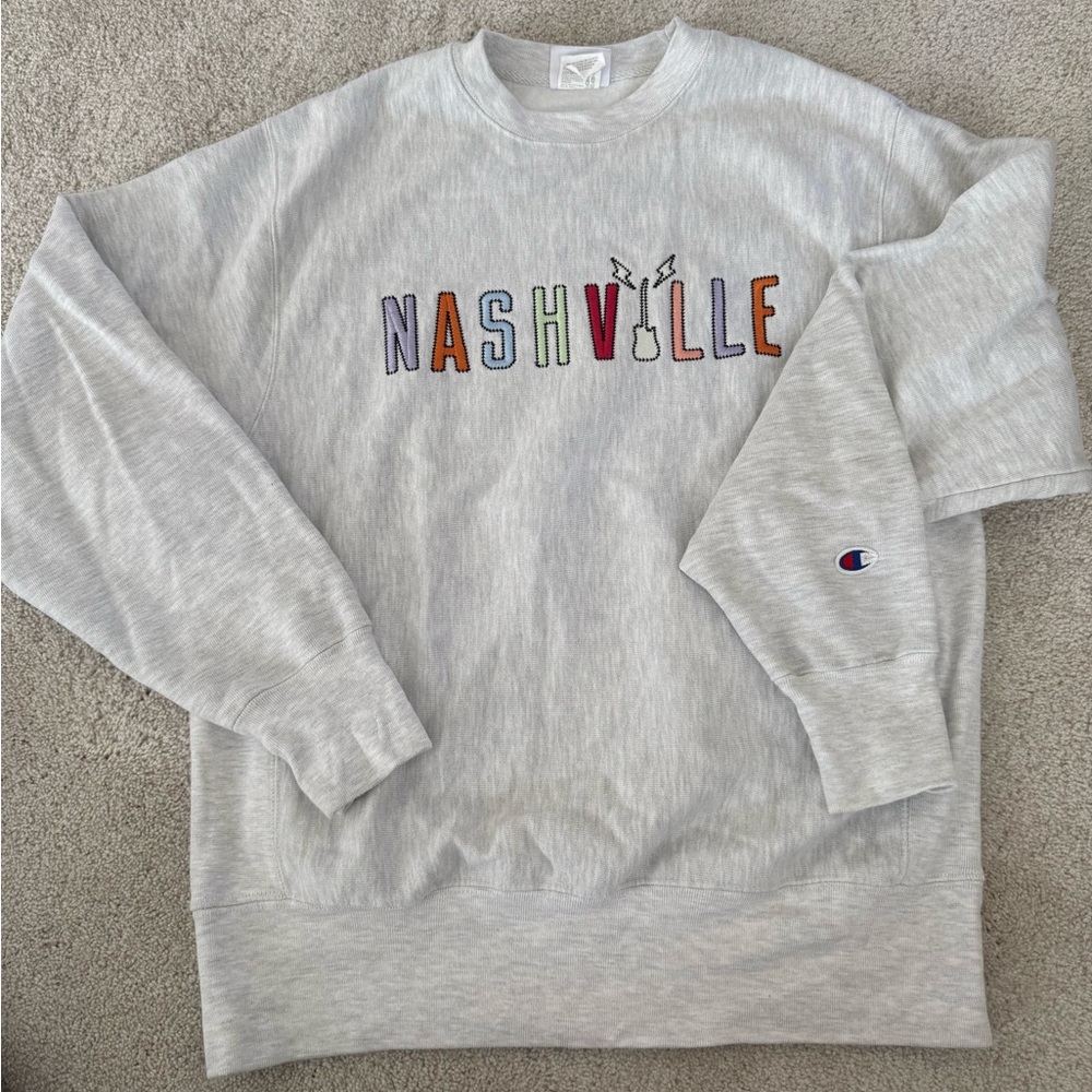 Champion Gray Nashville Crew Neck Sweater
